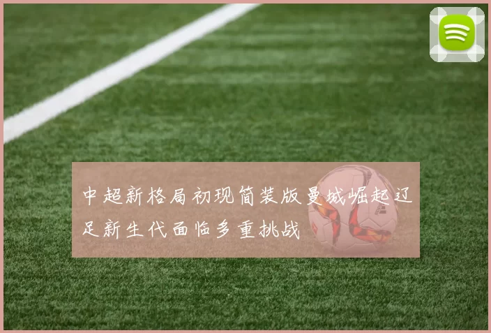 中超新格局初现简装版曼城崛起辽足新生代面临多重挑战